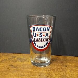 Bacon USA Member Beer Pint Glass, Lehigh Valley Iron Pigs, Phillies AAA Team